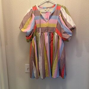 Women’s Entro Multicolor Striped Dress